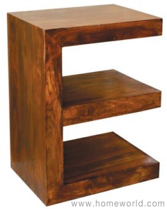 Yoga Display unit makes a unique end table. 21"x16"x28"h.