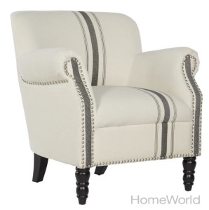 Small in size, the Carissa chair by angelo:HOME is a great addition to any dorm room or apartment setting. Dimensions: L29 x W31.5 x H31.