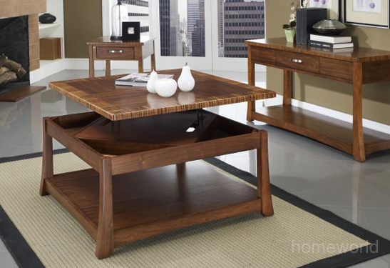 Milan lift-top cottee table by HomeWorld.