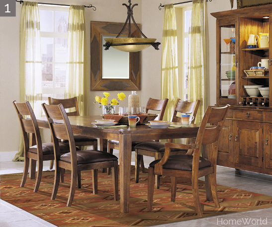 340-096 96" Dining Table(1 leaf 72-96) / 895 Buffet(3 shelves) / 896 Hutch(6 shelves) / 900 Wood Back Side Chairs(4) / 905 Wood Back Arm Chairs(2)