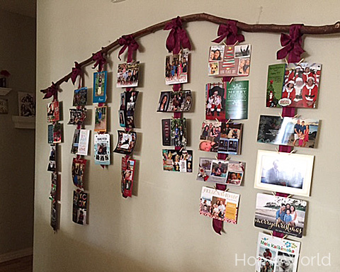 cards displayed on a wall